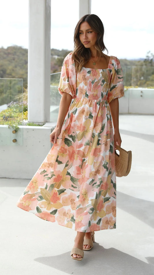 Malena Maxi Mallorca Floral - Billy J Boutique