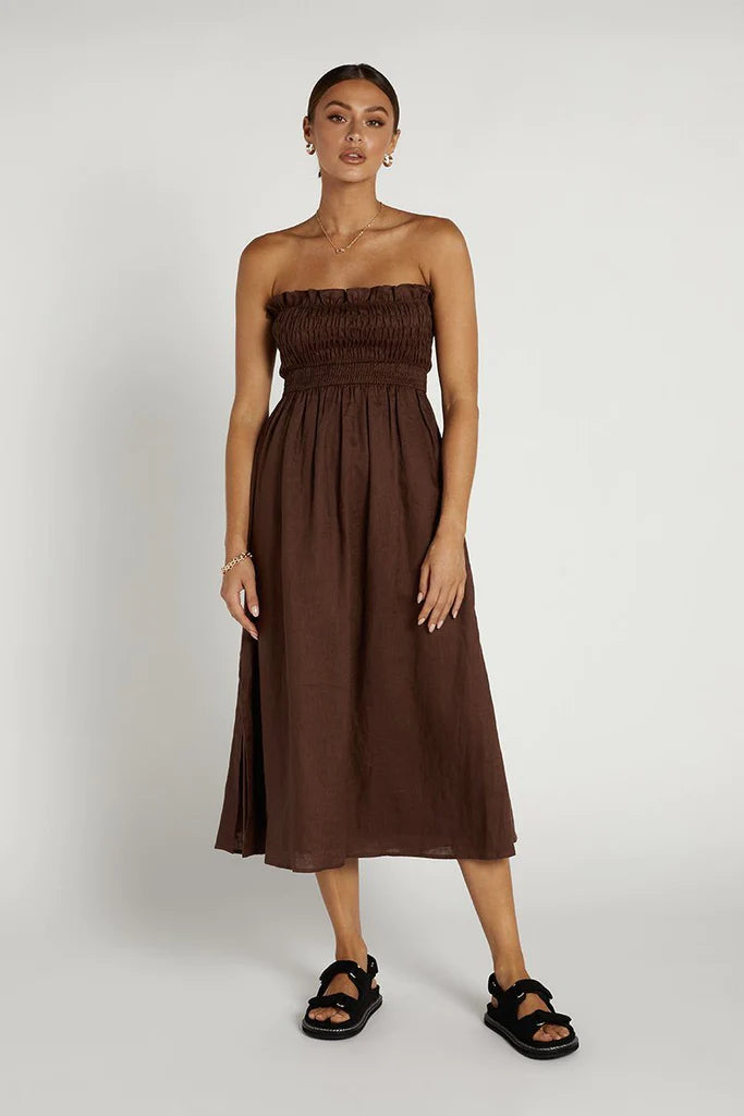 Thea Midi Dress - Dissh Affordable Attire NZ Thea Midi Dress - Dissh Affordable Attire NZ