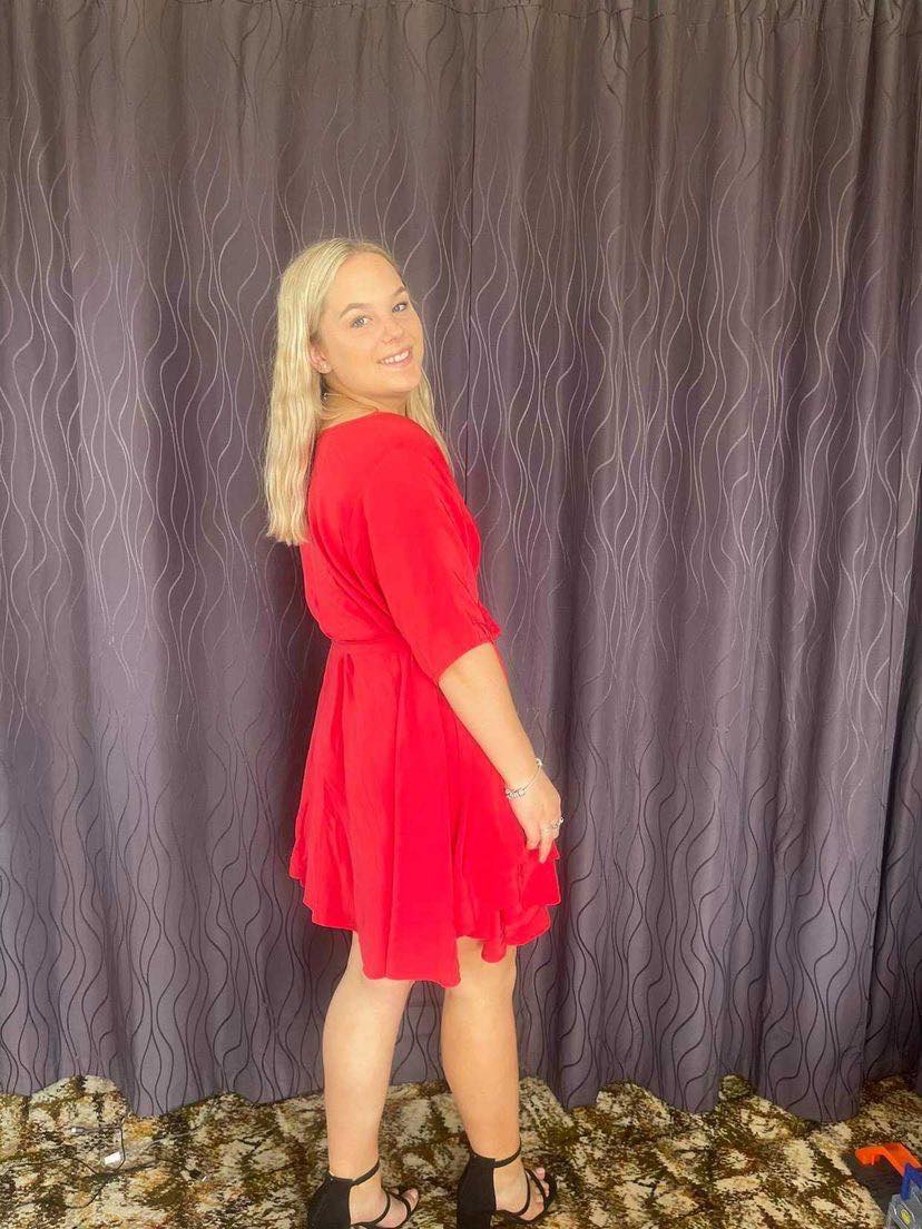 Rise Dress in Red - Miss Crabb