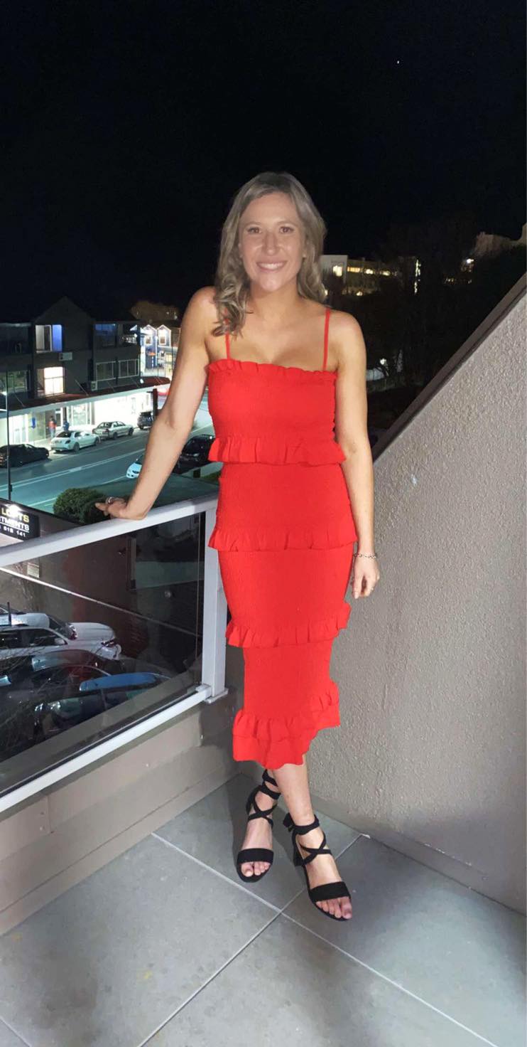 Gallaria Midi in Red - Beginning Boutique