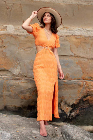 Breeze Dress in Tangerine - Ivy + Jack