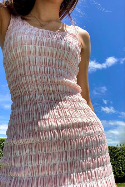 Klein Gingham Midi Dress - Ruby
