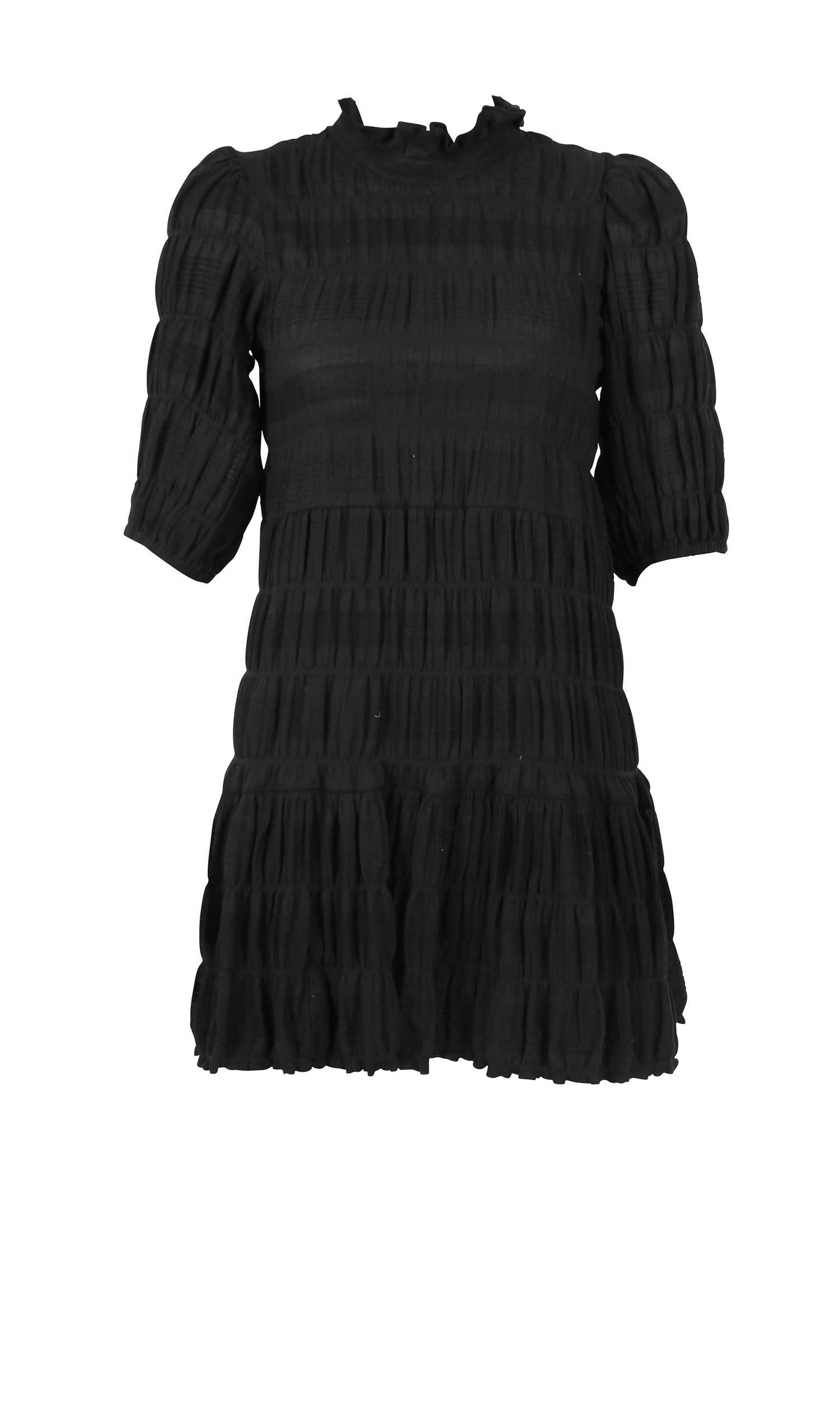 Mirella Puff Sleeve Mini Dress - Ruby