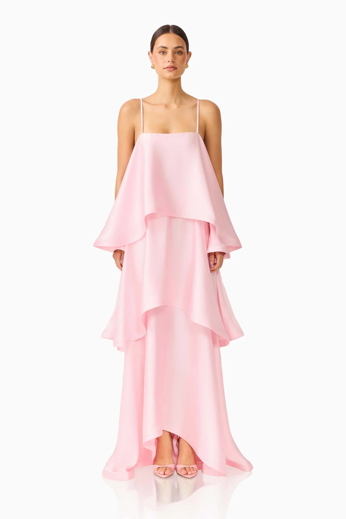 Elliatt Tilly Tiered Maxi - Blush Pink