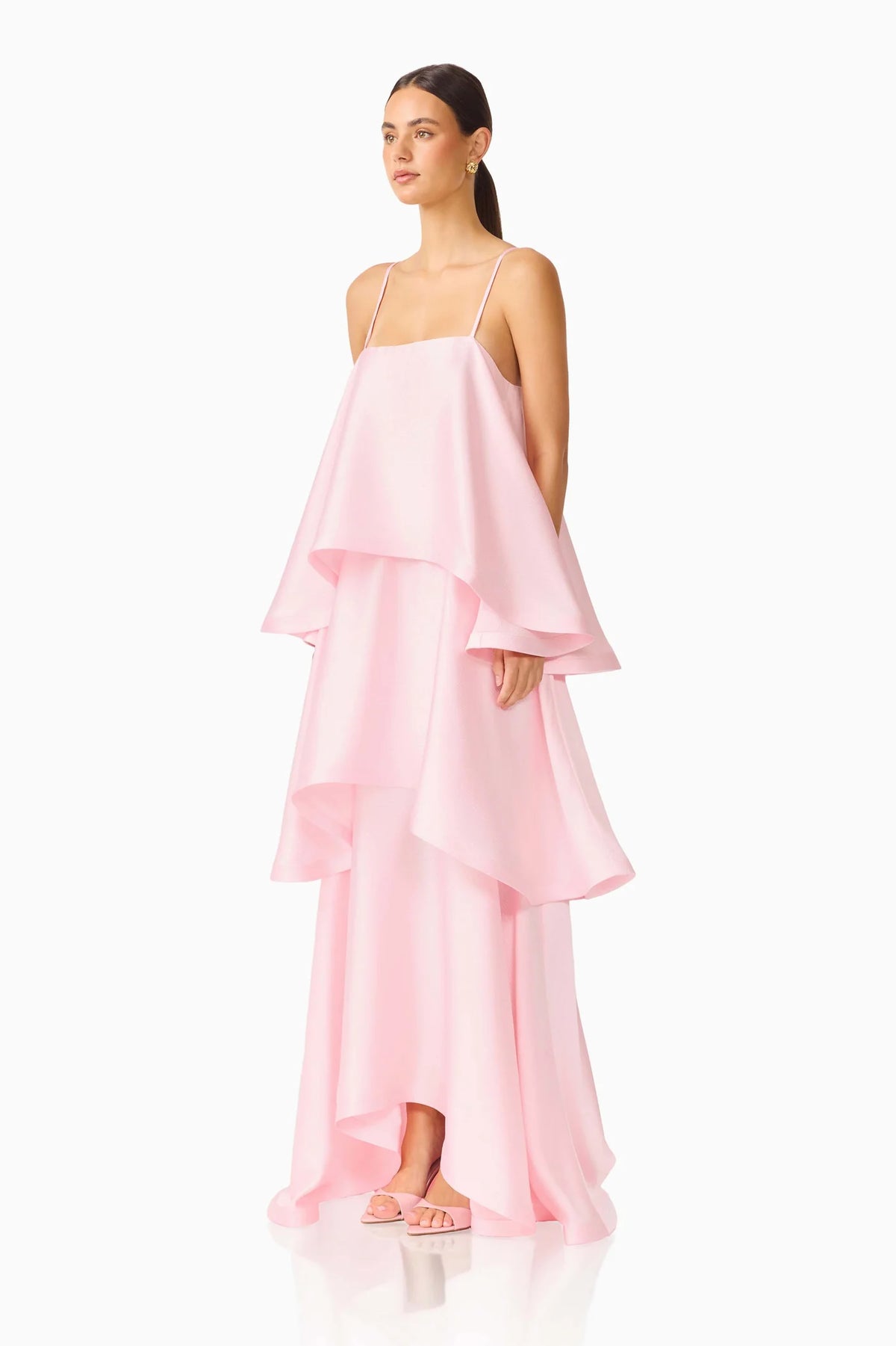 Elliatt Tilly Tiered Maxi - Blush Pink