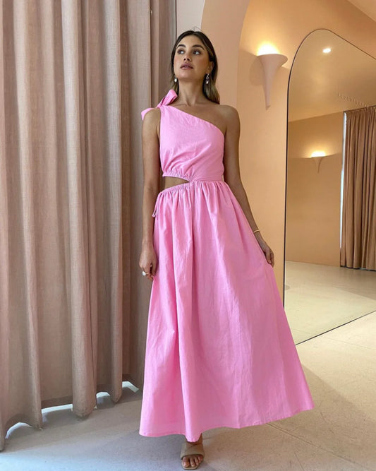 By Nicola Gabriella One-Shoulder Dress - Pink