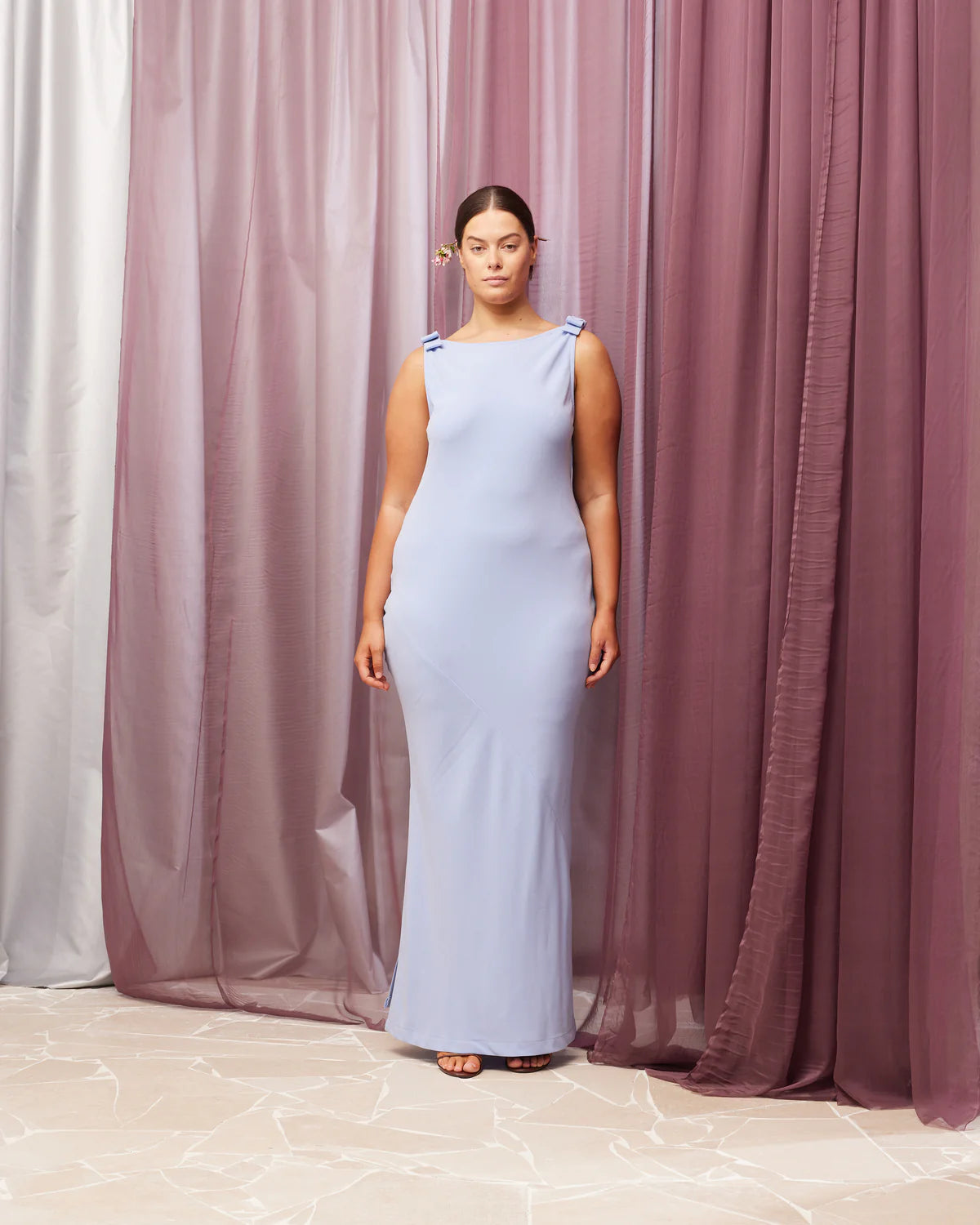 Ruby Black Tie Gown - Serenity Blue