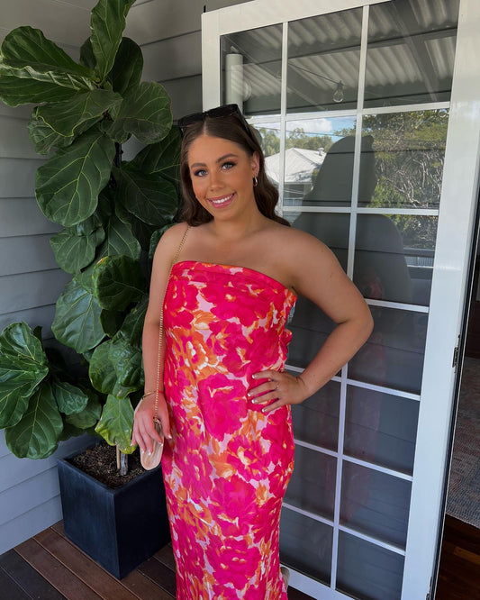 Miya Maxi Dress Pink - Billy J Boutique