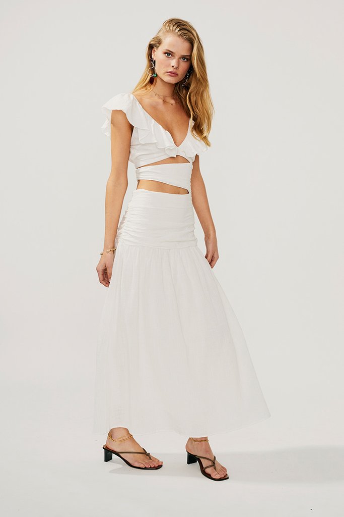 Alva Rouched Cut Out Maxi - Suboo